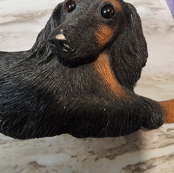 KC Creations black and Brown Dachshund Figurine - Picture 2 of 5